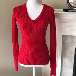 Arizona cable red sweater